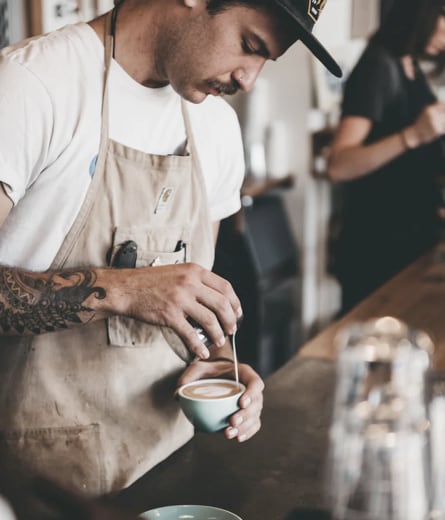 Barista Making Coffeeroasters