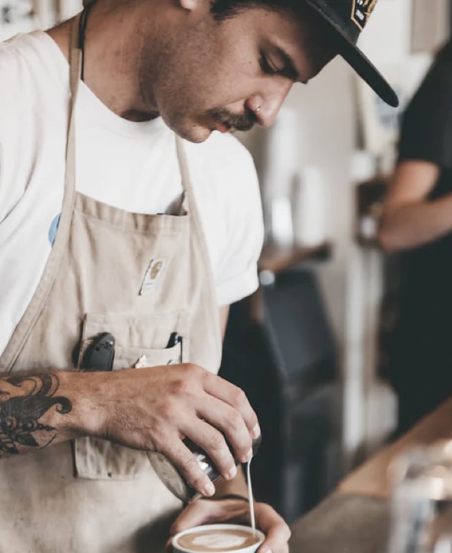 Barista Making Coffeeroasters