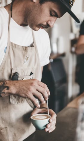 Barista Making Coffeeroasters